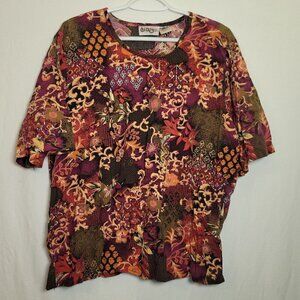 163. Essentials Short Sleeve Blouse Sz 22W